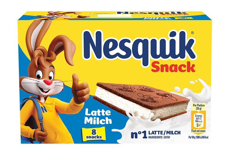 Nesquik Snack Milch 8x26g Front RL