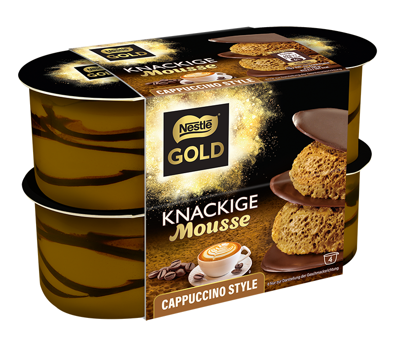Nestle Gold Knackige Mousse Cappuccino 4x57g